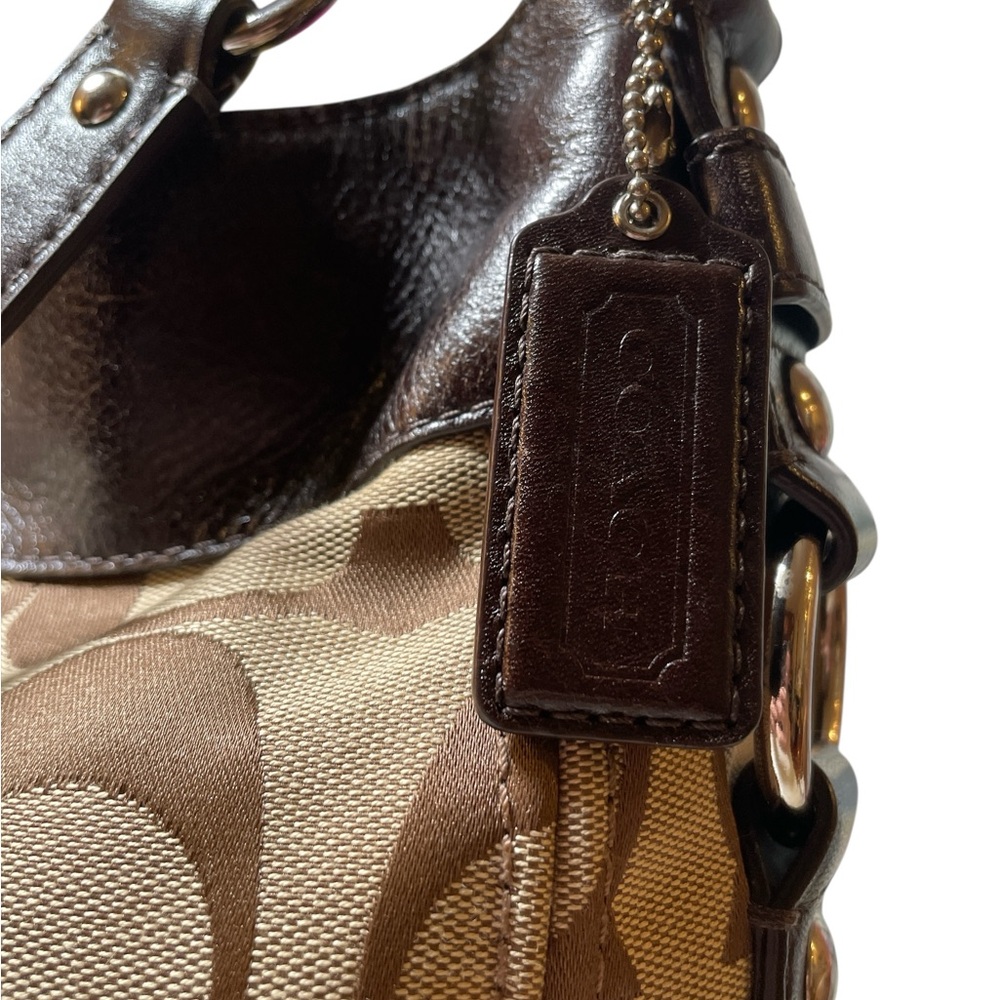 Coach Large Zoe Hobo Bag in Signature Jacquard WITH Crossbody Strap EUC ๐คฉ - Picture 6 of 17